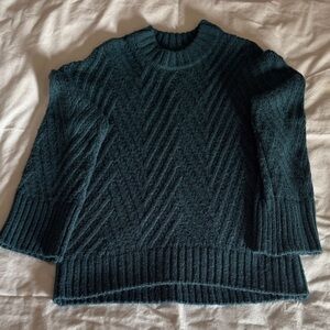 Aqua Green Women's Crew Neck Sweater